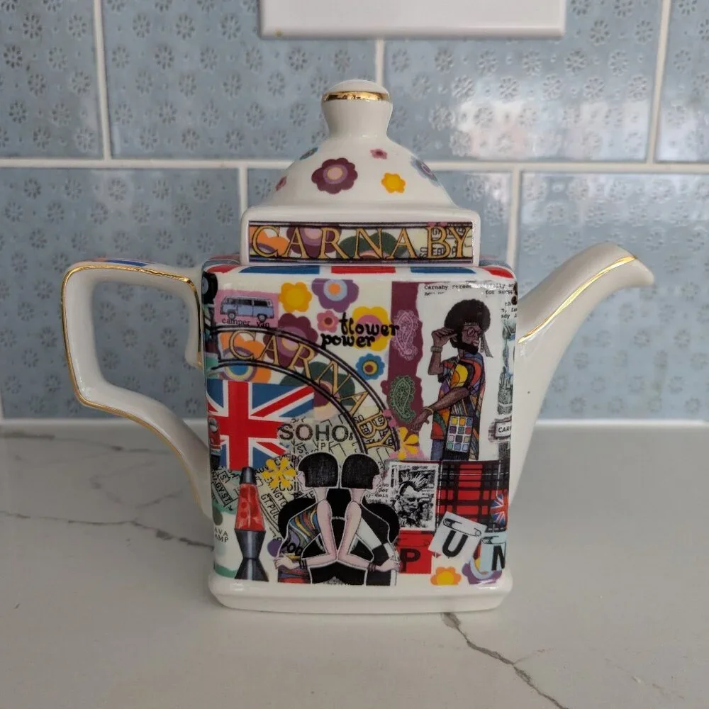 James Sadler British Teapot Famous Streets Carnaby Collectible - Picture 4 of 10